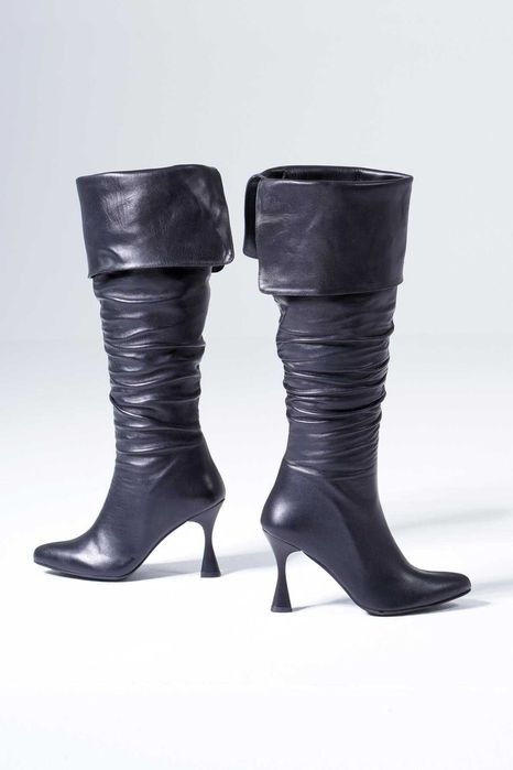 Cizme lungi din piele naturala,36-41 la super pret!