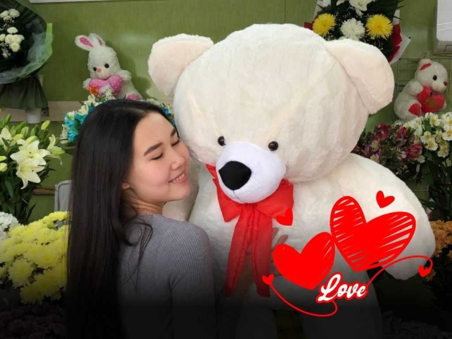 АКЦИЯ Мягкие Игрушки Плюшевые Мишки Подарки Цветы Шары Букеты Айфон