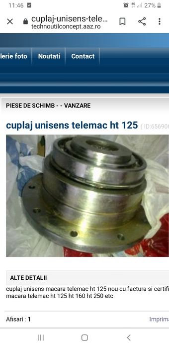 Cuplaj unisens macara telemac ht 125