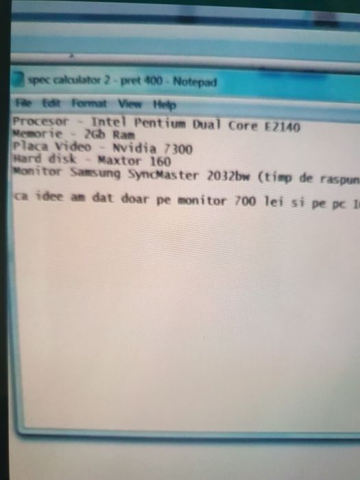 Unitate PC preț 150 lei