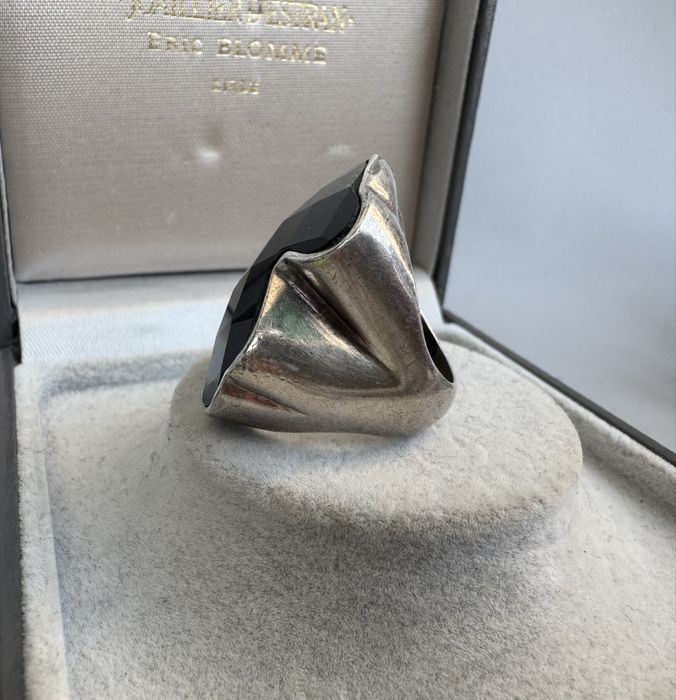 Inel Tous din argint si onix