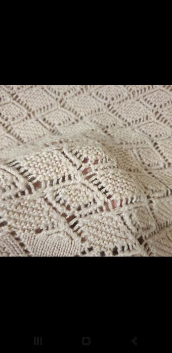 Pulover dama tricotat,  roz pal,mar M