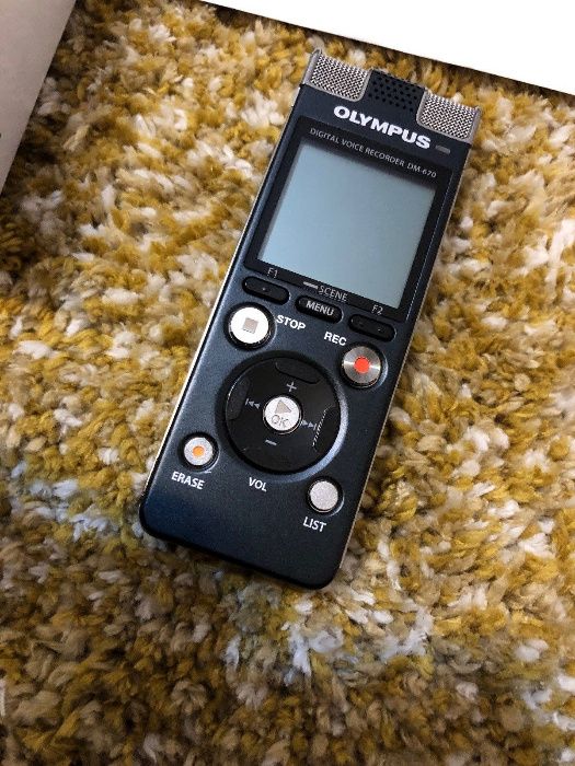 Ieftin olympus dm-670 negru reportofon de aluminiu 3 microfoane