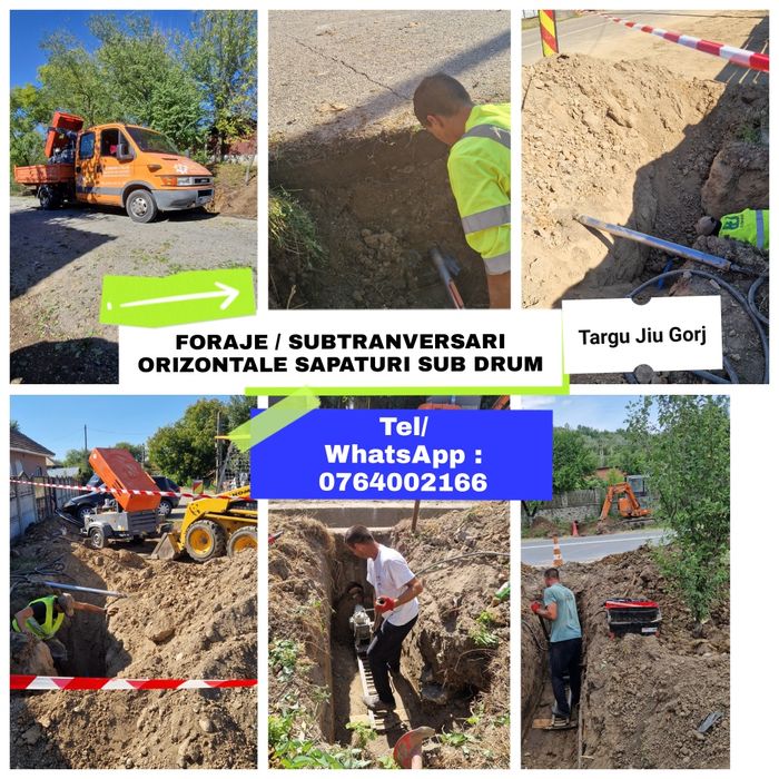 Sapaturi sub Drum pentru Bransamente apa/gaze/curent/canalizare