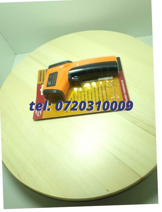 Termometru Industrial Optimus At 420 Interval -50 +480 Grade C Cu Afisaj Luminat , Portocaliu Negru Pentru Utilizare Tehnica Sau Decorativa