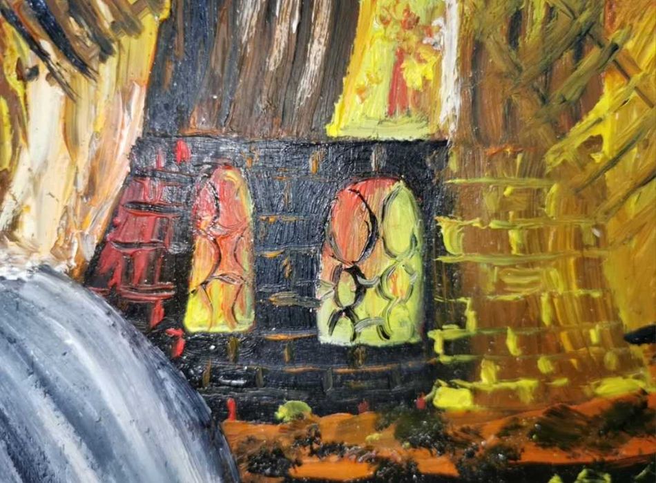 Pictura originala ulei pe lemn