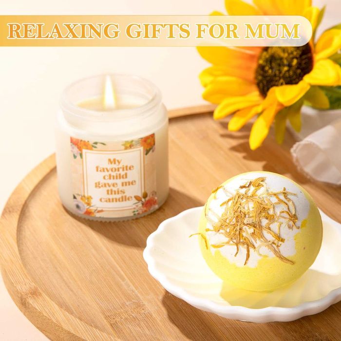 Подарък за жена Коледа Рожден ден Спа комплект 7 части Коледна кутия