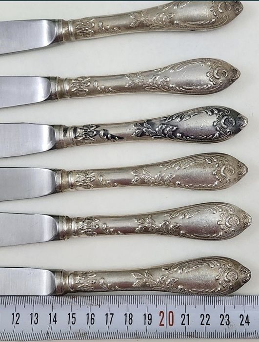 Столовые ножи мельхиоровые