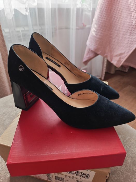 Туфли женские замшевые