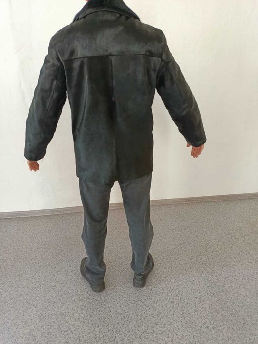 Мужская зимняя шуба из нерпы .