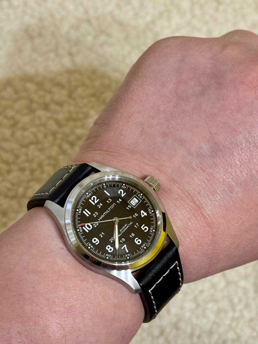 HAMILTON Khaki field, automatic, 38 mm, ca nou, cutie si acte complete