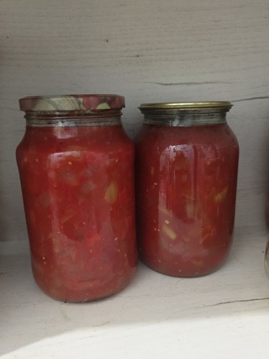 Лечо, помидоры в собственном соку