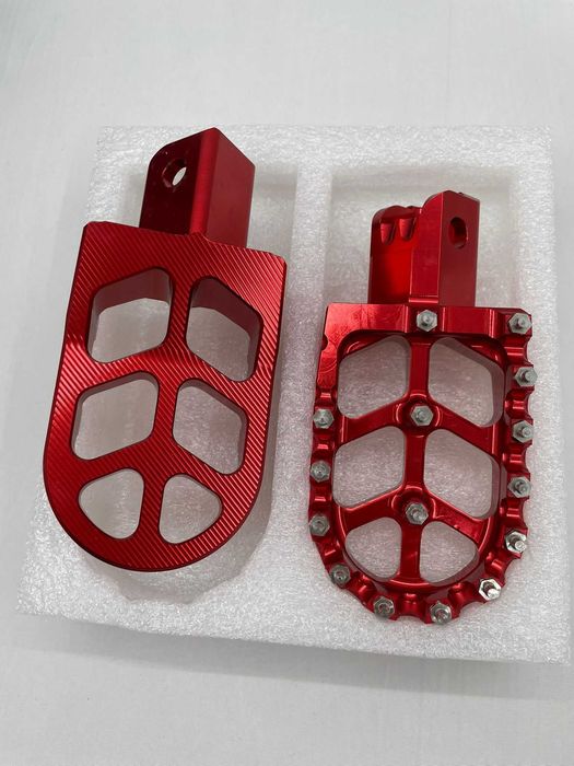 Set 2 scarite aluminiu, universale, pentru motociclete de teren