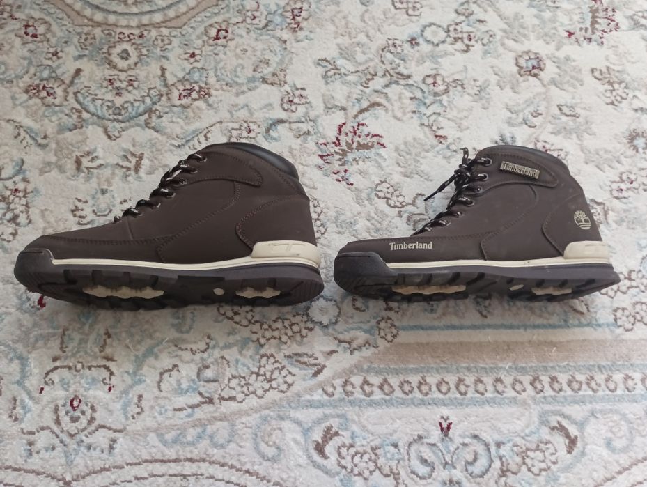 Ботинки Timberland, нубук, осень-зима.