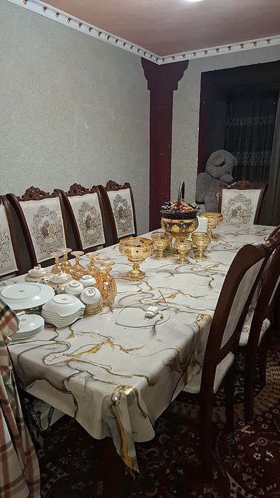 Стол стулья 12 кишилик