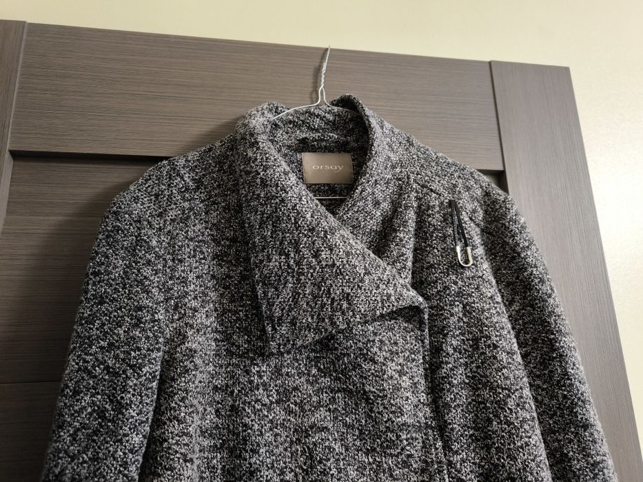 Cardigan gri grosuț