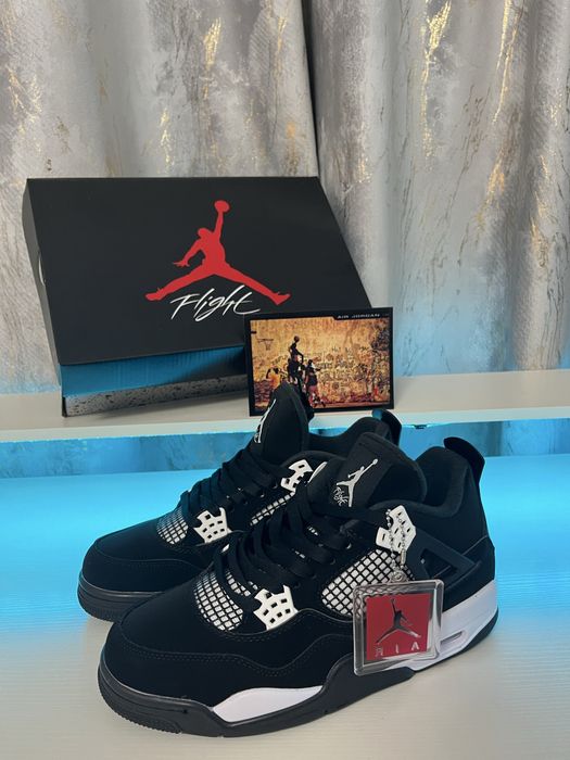 #STOC NOU# Nike Air Jordan 4 White Thunder-Verificare Colet