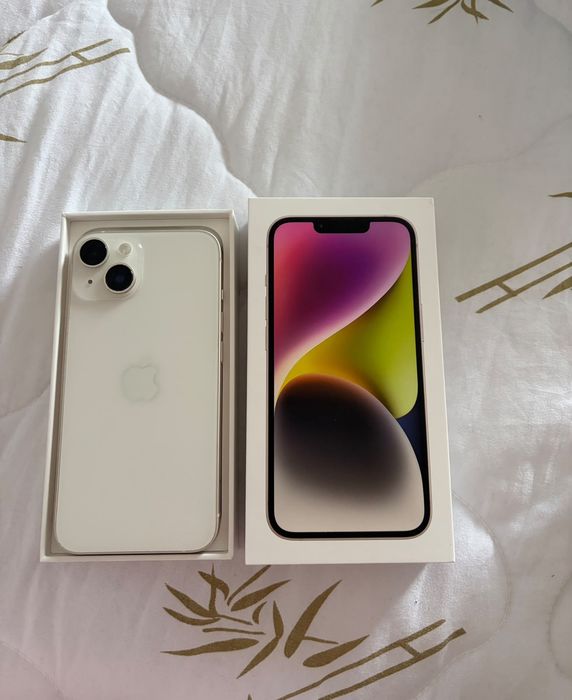 Iphone 14 alb  stare impecabila