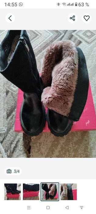 Сапожки зимние натуралка