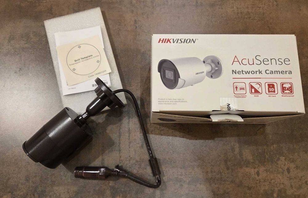 Camera Hikvision IP Bullet 8MP 4K, IR 40m, lentila 2.8mm, PoE, Maro