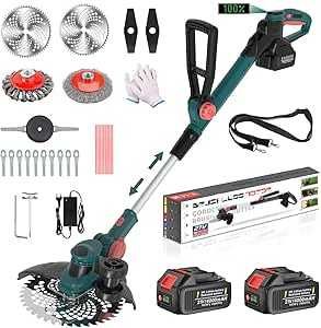 Trimer  de tuns iarba cu baterie ,fără perii de 21 V