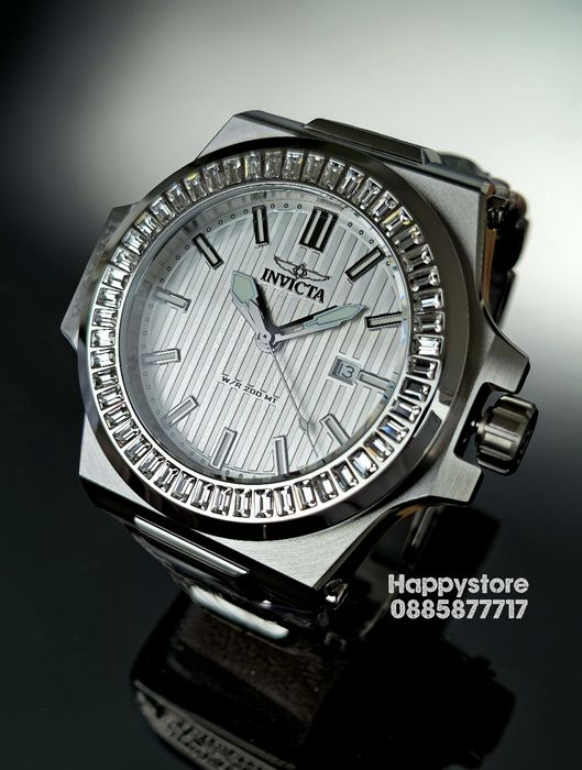INVICTA Akula Swiss Diamond Silver 58 mm, Инвикта нов ръчен часовник