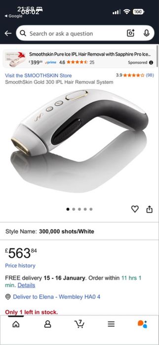 IPL Smoothskin aparat laser epilare definitivă