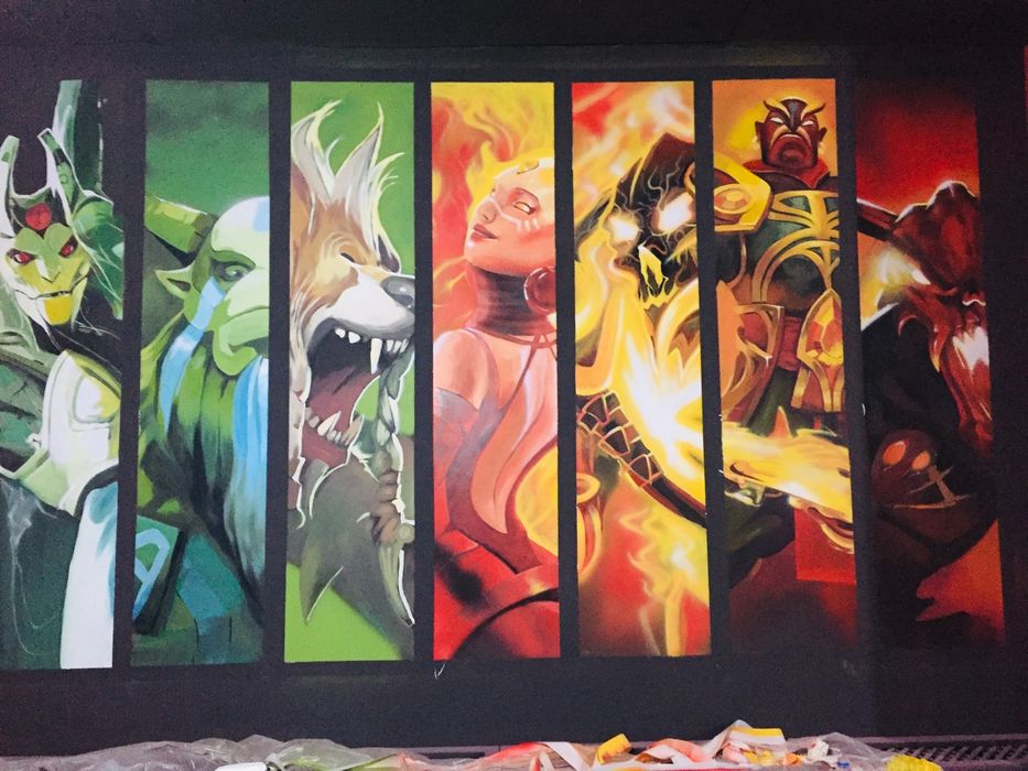 Роспись стен, аэрография, мурал, сурет, Барельеф, рисование, Граффити