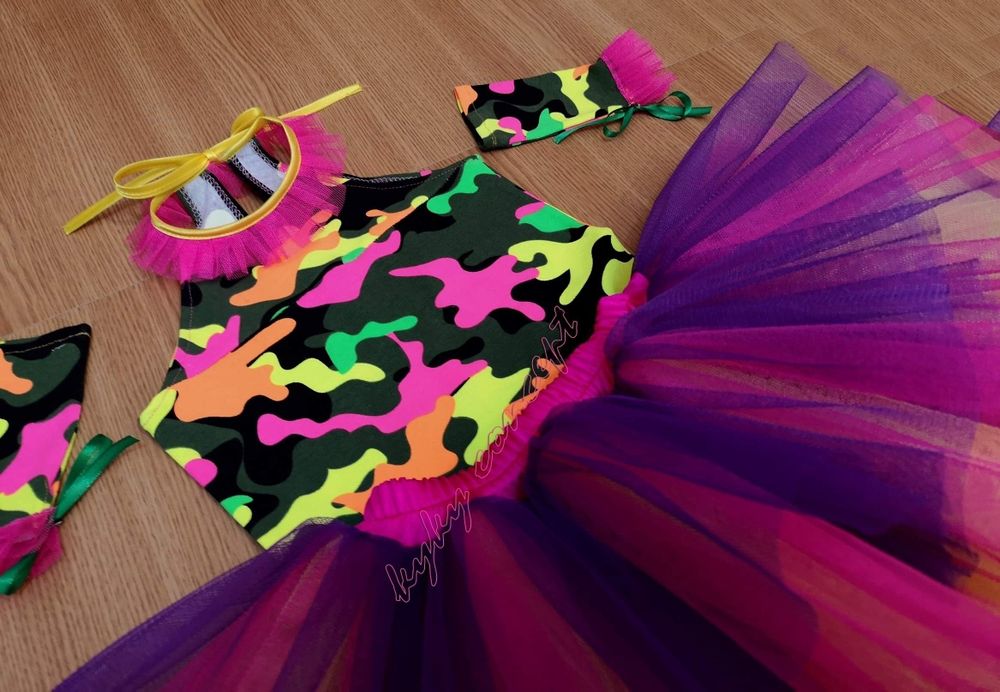Costum fustita tutu  dans, ,costum majorete copii made în România