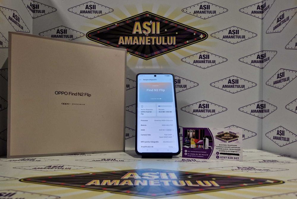 Asii Amanetulu - Oppo Find N2 Flip 256GB 8GB Ram Munlit Purple la cutie