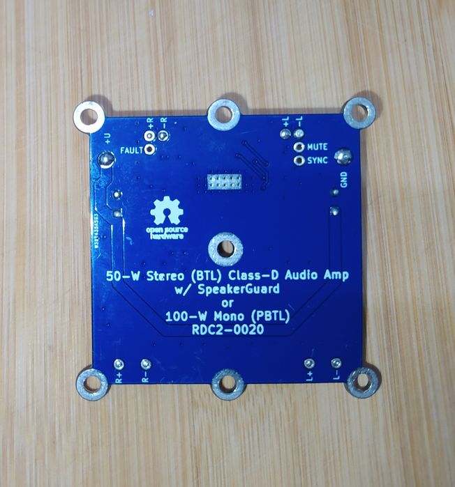 Мощный усилитель звука D-класса TPA3116D2 (50Вт х 2 или 100Вт)
