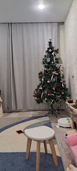 Шторы велюр серый 290×240