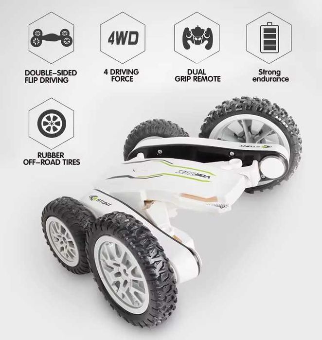 Машинка на пульте радиоуправления,  кручение на 2 колесах