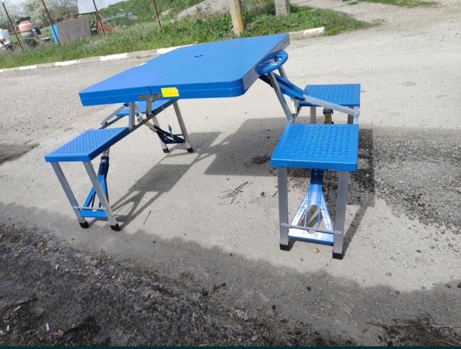 Детска сгъваема маса и столове за къмпинг