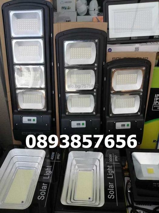 Соларна Led улична лампа, водоустойчива, 800W