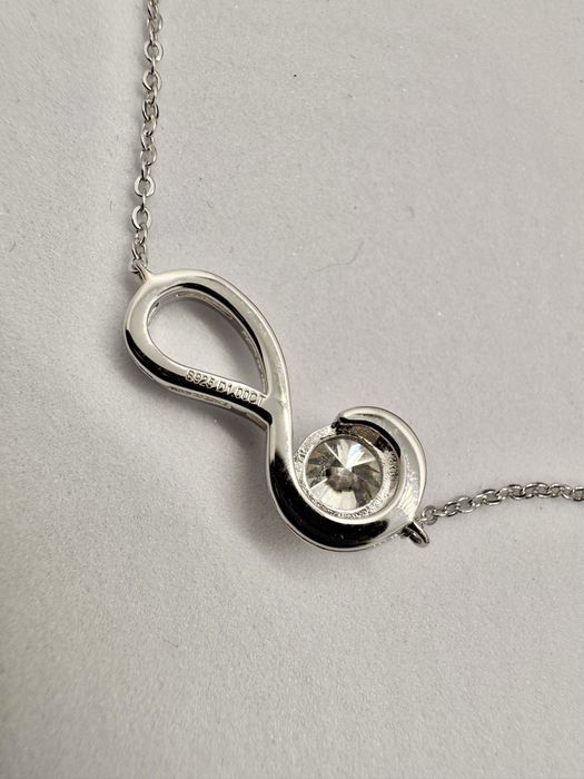 Сребърна гривна с мойсанит (Диамант) 1 карат