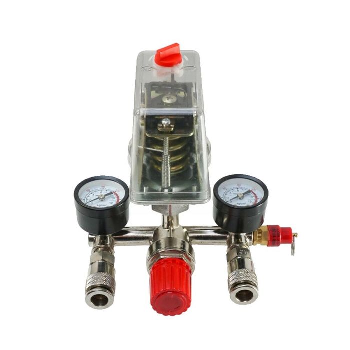 Presostat universal pentru compresor trifazic, 380V, 400V 8-12 bari,