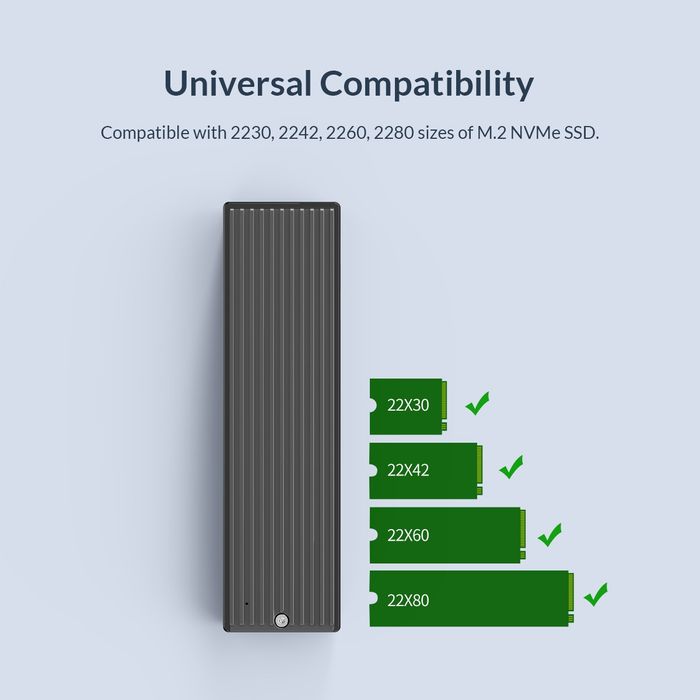 # Case M.2 SSD NVMe ORICO M2PV-C3 Кейс 10Gbps Type-C