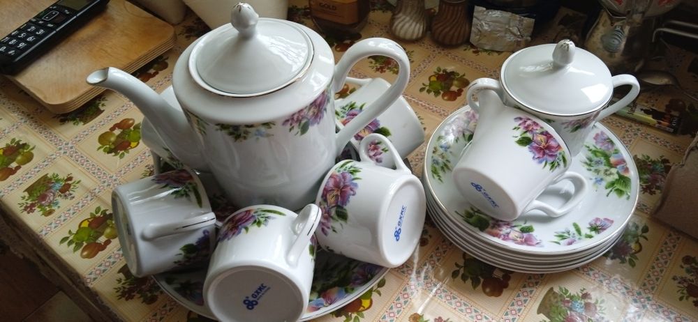 Посуда чайный сервис новый
