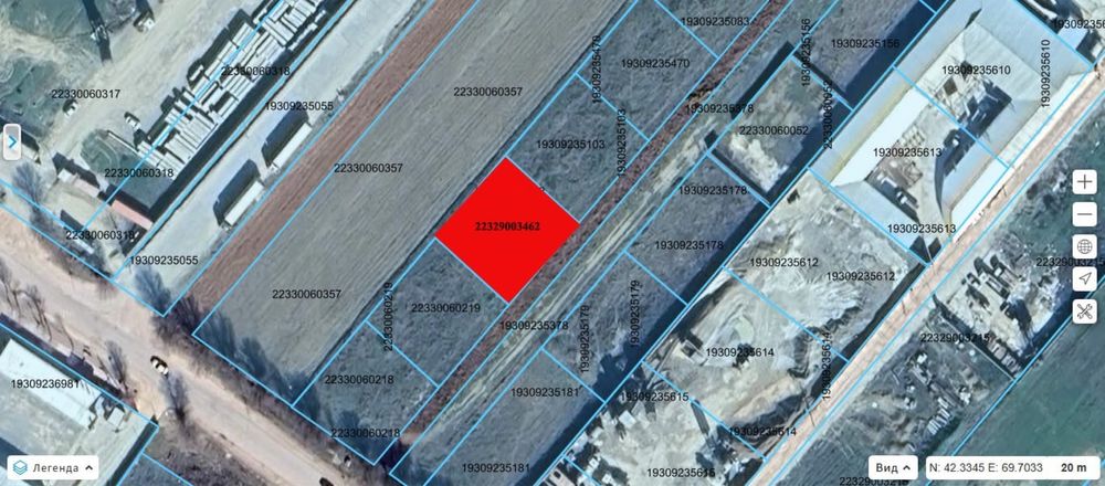 Участок ул Керима Тиленшина в дол дороги