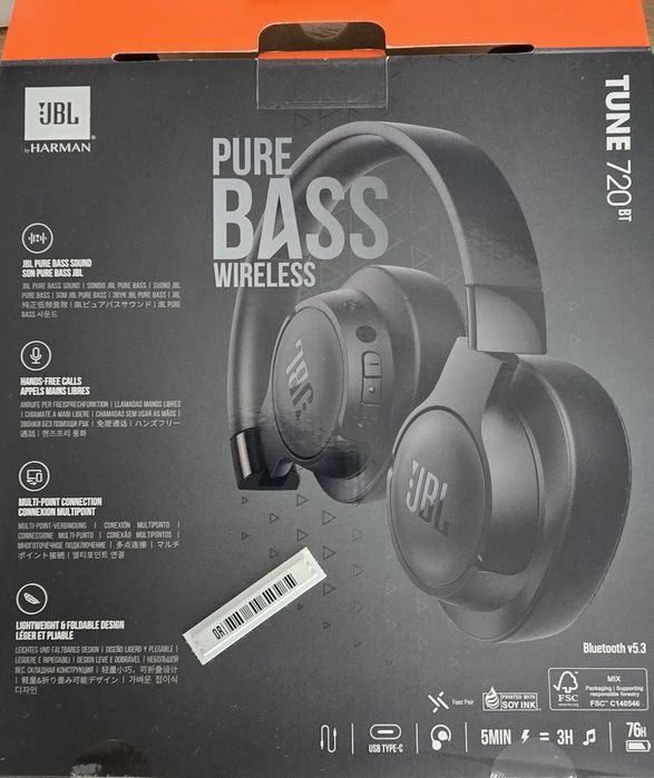 Căști JBL Tune  bluetooth over-ear 720 BT