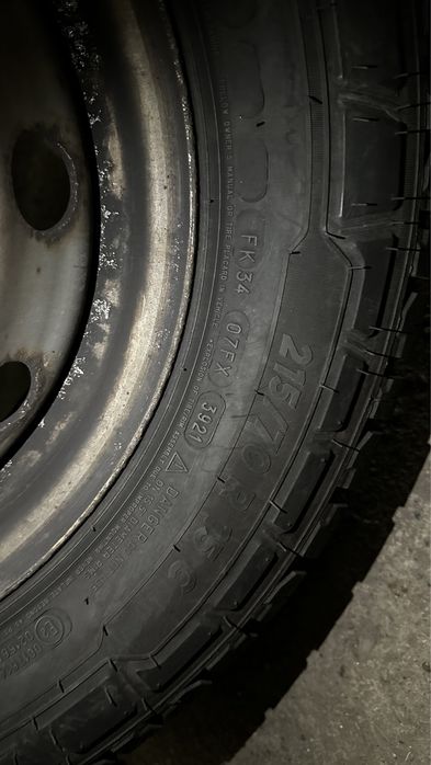 Set Jante 5x118 +anvelope Ducato/Jumper/Boxer 215/70R15C IARNA