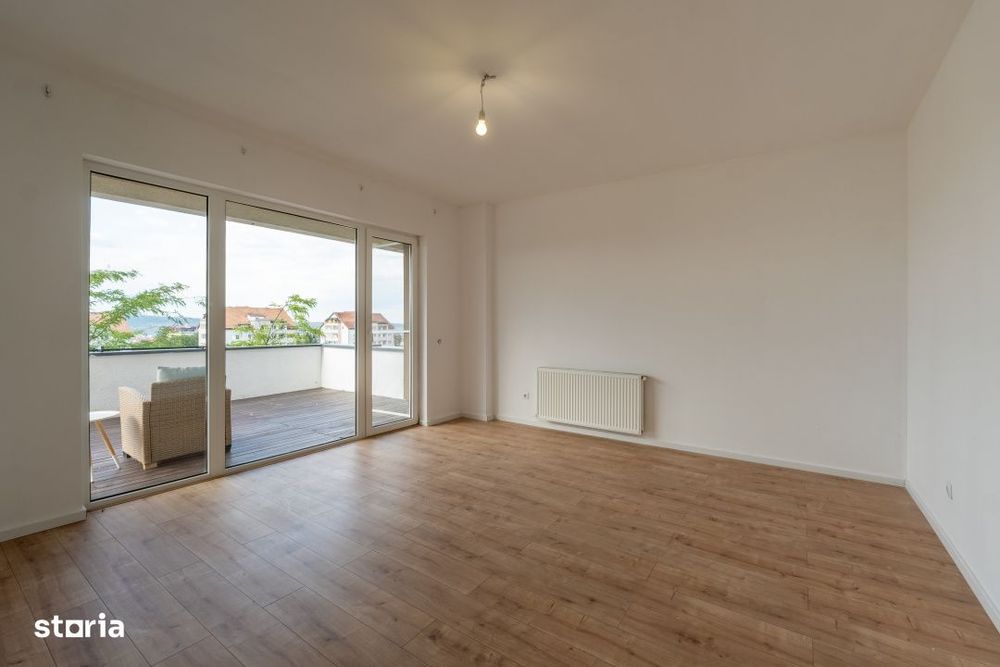 EXCLUSIV 2 camere decomandate, terasa de 60 mp, garaj inclus