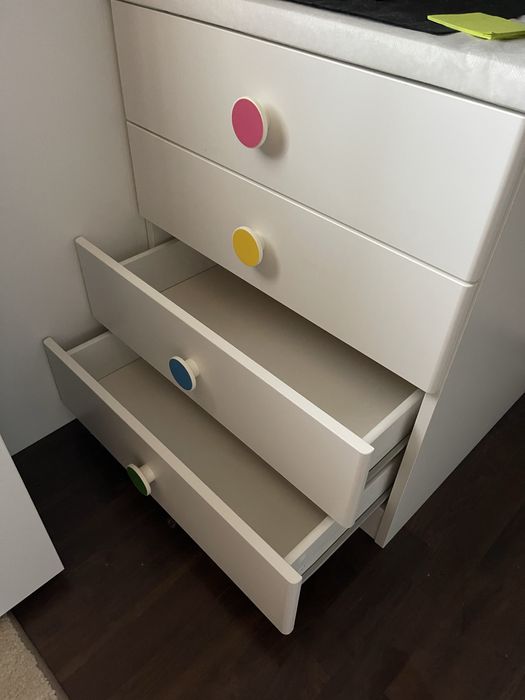 Pat alb supraetjat copii IKEA