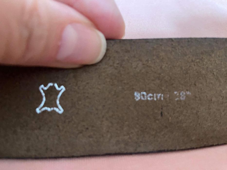 Тъмно кафяв кожен колан Esprit  Естествена кожа