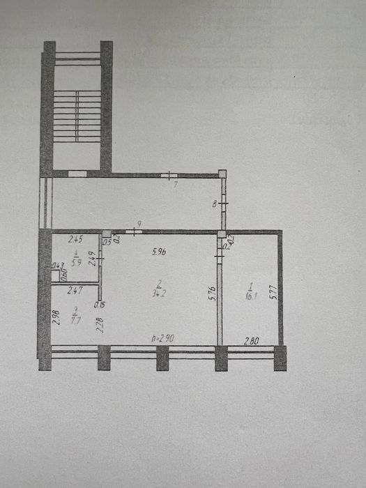Продам 2-х комнатная квартира, 67м2.