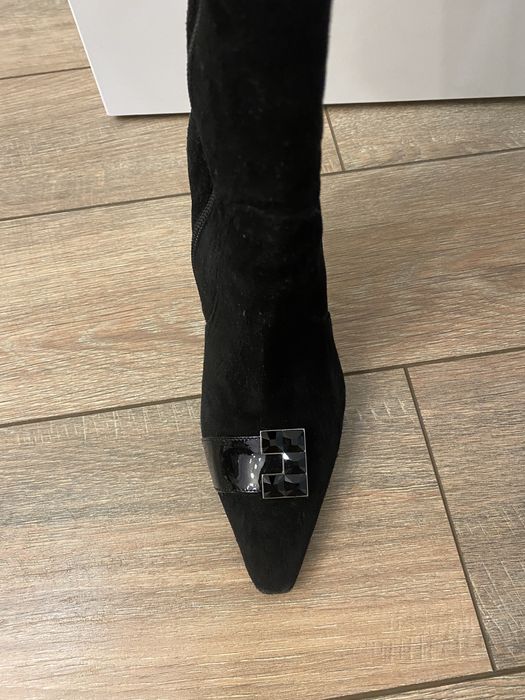 Замшевые сапоги