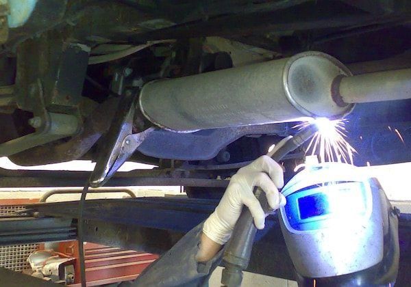 Ремонт глушителей сварка