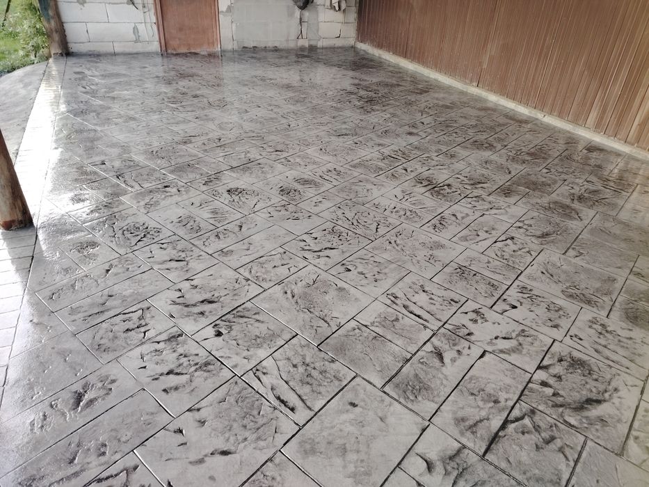 Beton amprentat și elicopterizat
