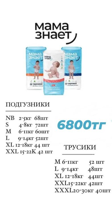 Продам подгузники
